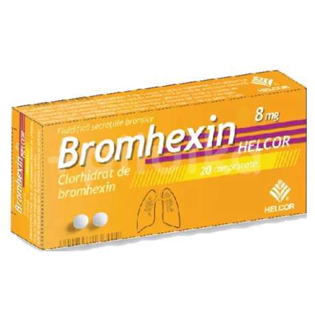 Bromhexin 8 mg, 20 comprimate, Helcor